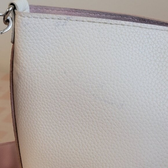 FIND KAPOOR Pingo Bag Vegan Pebble Leather 2tone Pink Crossbody - Picture 10 of 16